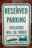 画像1: dp-190901-39 Road Sign "RESERVED PARKING"