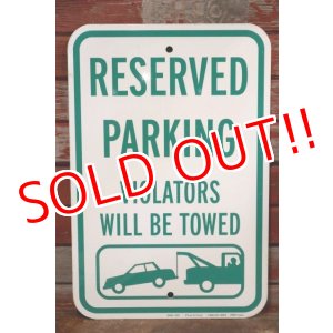 画像: dp-190901-39 Road Sign "RESERVED PARKING"