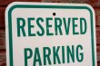 画像2: dp-190901-39 Road Sign "RESERVED PARKING"