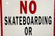 画像3: dp-190901-42 Road Sign "NO SKATEBOARDING or ROLLERBLADING"