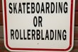 画像4: dp-190901-42 Road Sign "NO SKATEBOARDING or ROLLERBLADING"