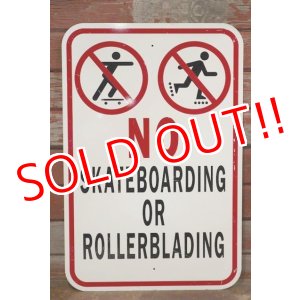 画像: dp-190901-42 Road Sign "NO SKATEBOARDING or ROLLERBLADING"