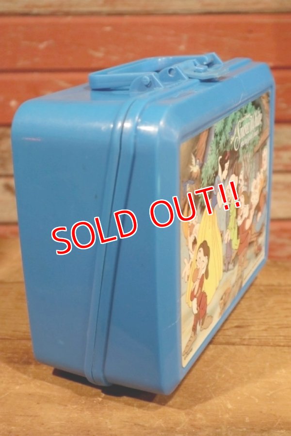 画像4: ct-190901-13 Snow White and the Seven Dwarfs / Aladdin 1990's Plastic Lunch Box