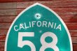 画像2: dp-191001-11 Road Sign "CALIFORNIA 58"