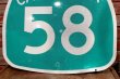 画像3: dp-191001-11 Road Sign "CALIFORNIA 58"