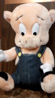 画像2: ct-190910-08 Porky Pig / 1980's-1990's Plush Doll & Wood Plate