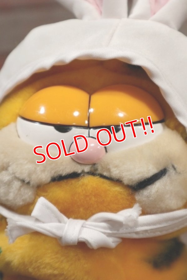 画像2: ct-191001-43 Garfield / DAKIN 1980's Plush Doll "Easter Bunny"