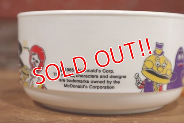 画像7: ct-191001-03 McDonald's / 1985 Plastic Bowl