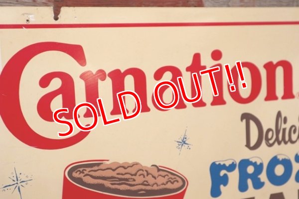 画像4: dp-190901-31 Carnation / Vintage Plastic Sign