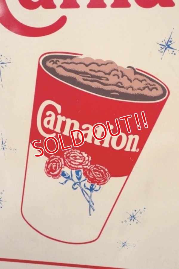 画像3: dp-190901-31 Carnation / Vintage Plastic Sign