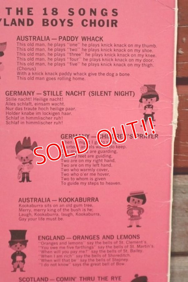 画像5: ct-190905-82 Walt Disney's It's A Small World / 1960's Record