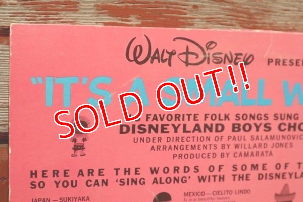 画像6: ct-190905-82 Walt Disney's It's A Small World / 1960's Record