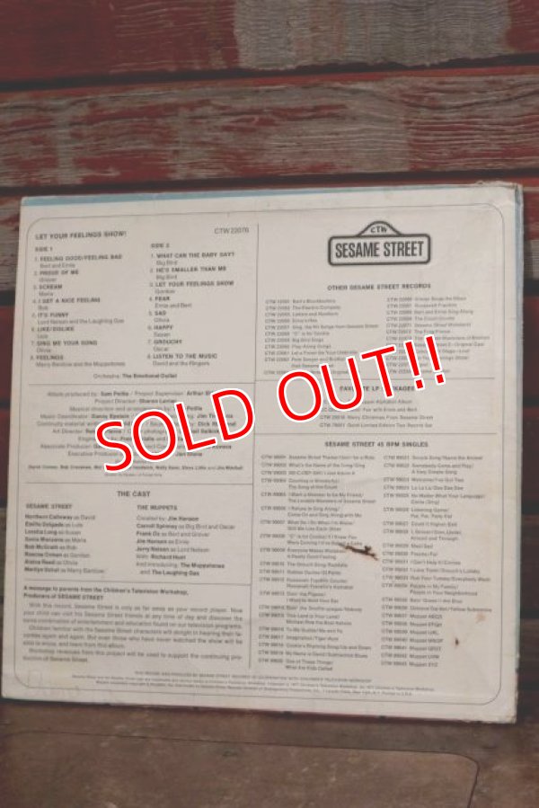 画像5: ct-190910-02 Sesame Street / LET YOUR FEELINGS SHOW! 1977 Record