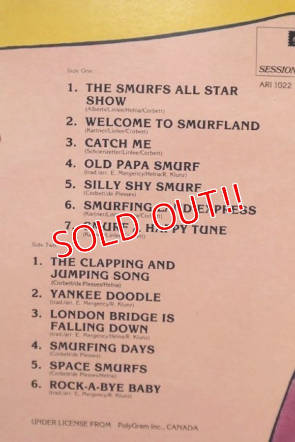 画像6: ct-190912-01 Smurfs / The Smurfs All Star Show 1980's Record