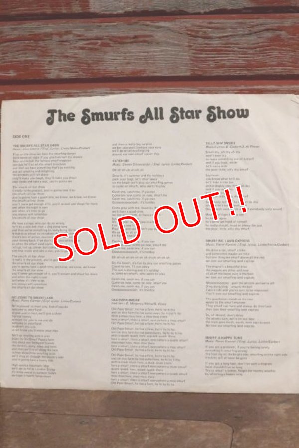 画像10: ct-190912-01 Smurfs / The Smurfs All Star Show 1980's Record