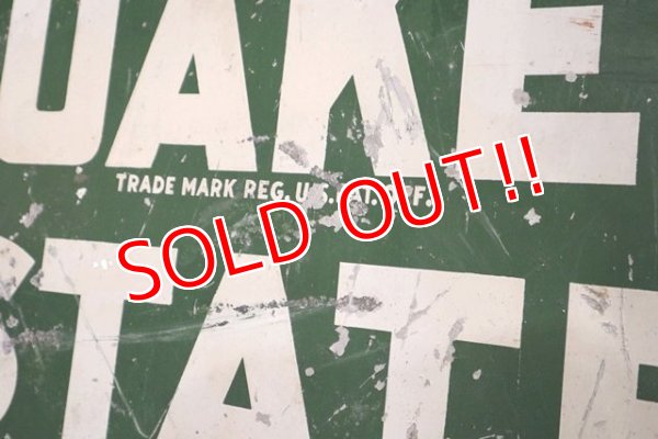 画像5: dp-190901-28 Quaker State / 1940's W-side Metal Sign