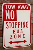 画像1: dp-191001-21 Road Sign "NO STOPPING BUS ZONE"