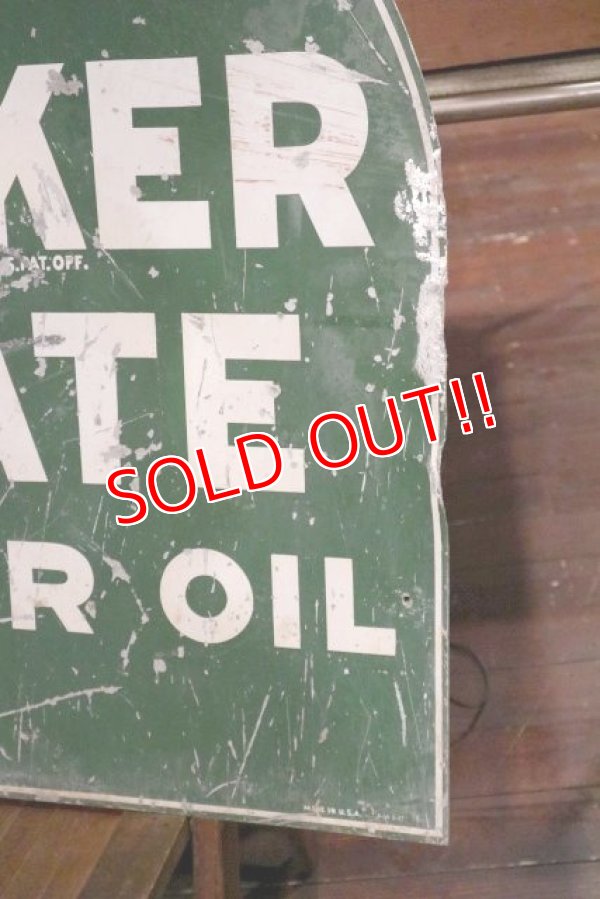 画像4: dp-190901-28 Quaker State / 1940's W-side Metal Sign