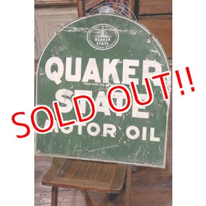 画像: dp-190901-28 Quaker State / 1940's W-side Metal Sign