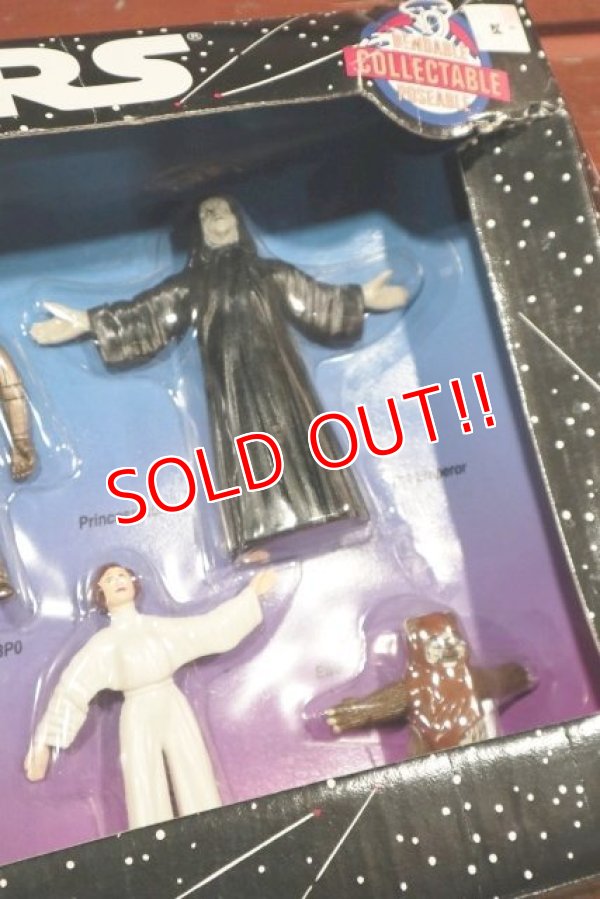 画像4: ct-190905-45 STAR WARS / Justoys 1993 Bendable Figure Set