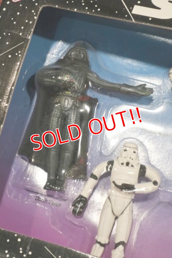 画像2: ct-190905-45 STAR WARS / Justoys 1993 Bendable Figure Set