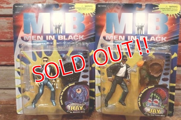 画像1: ct-191101-01 MEN IN BLACK / gloob 1997 KAY & JAY Action Figure Set