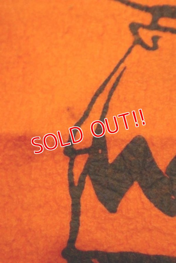 画像4: ct-191001-29 PEANUTS / 1960's Banner "Charlie Brown" Orange