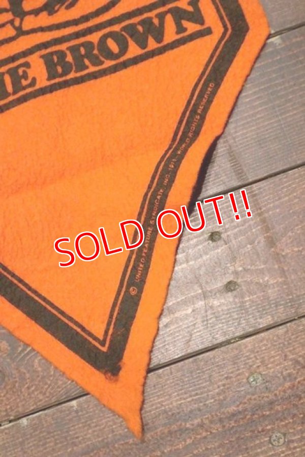 画像5: ct-191001-29 PEANUTS / 1960's Banner "Charlie Brown" Orange