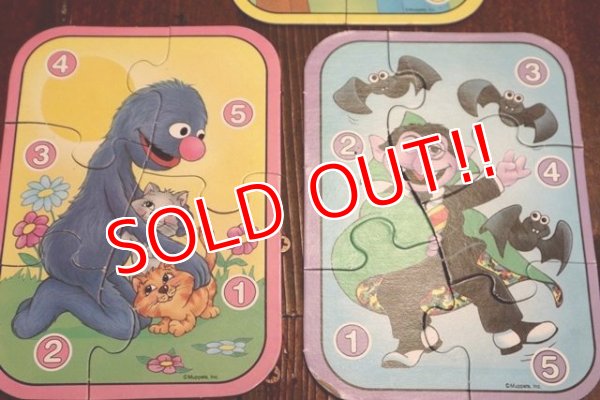 画像7: ct-190910-34 Sesame Street / Milton Bradley 1989 Number Puzzles Game