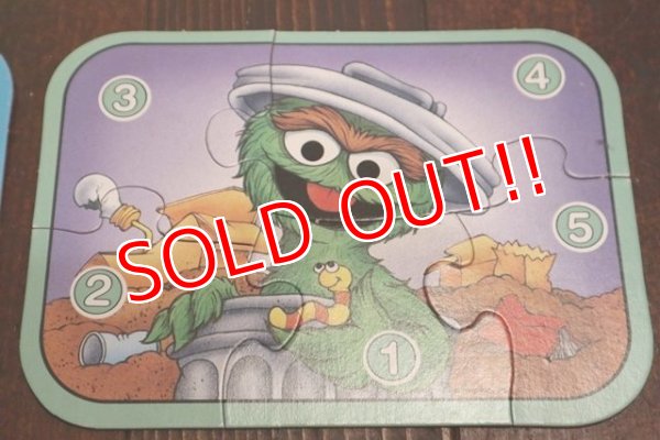 画像4: ct-190910-34 Sesame Street / Milton Bradley 1989 Number Puzzles Game