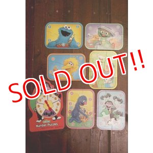 画像: ct-190910-34 Sesame Street / Milton Bradley 1989 Number Puzzles Game