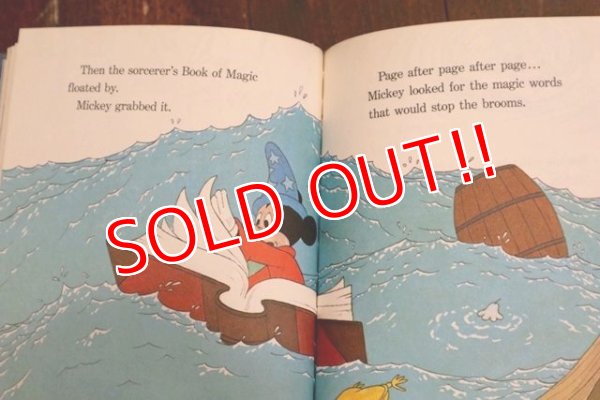 画像5: ct-191001-105 Mickey Mouse / Fantasia The Sorcerer's Apprentice 1970's Picture Book