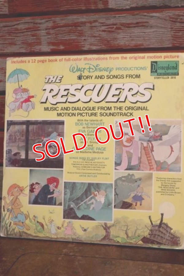 画像9: ct-190910-04 The Rescuers / 1970's Record & Book