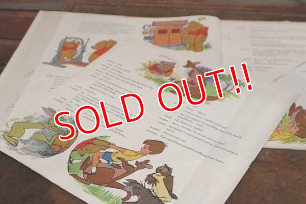 画像9: ct-190910-05 Winnie the Pooh and the honey tree 1970's Record & Book