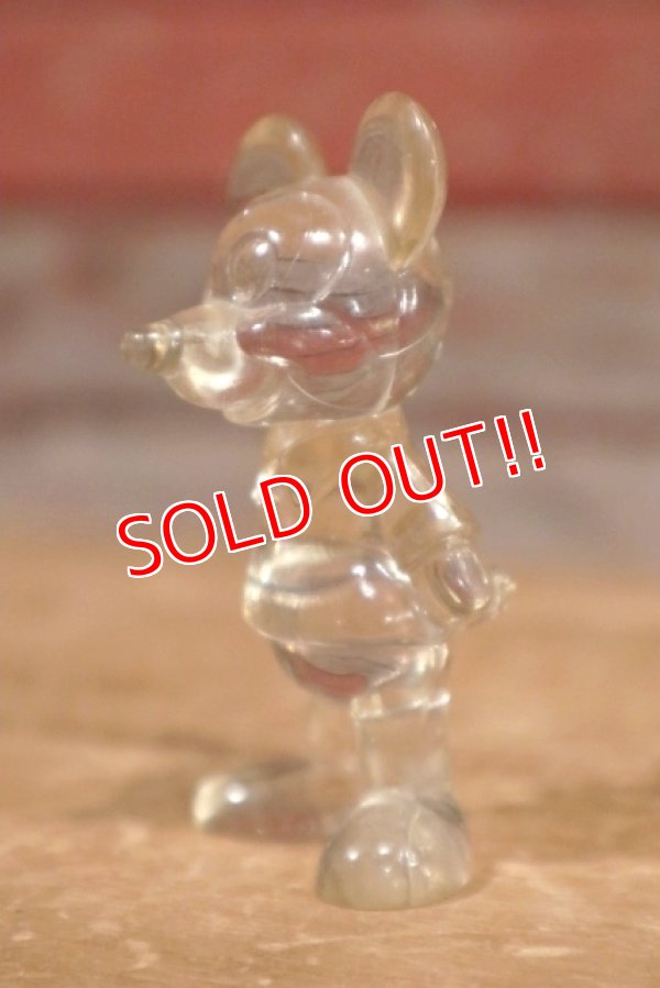 画像2: ct-191001-99 Mickey Mouse / 1970's Clear Plastic Figure