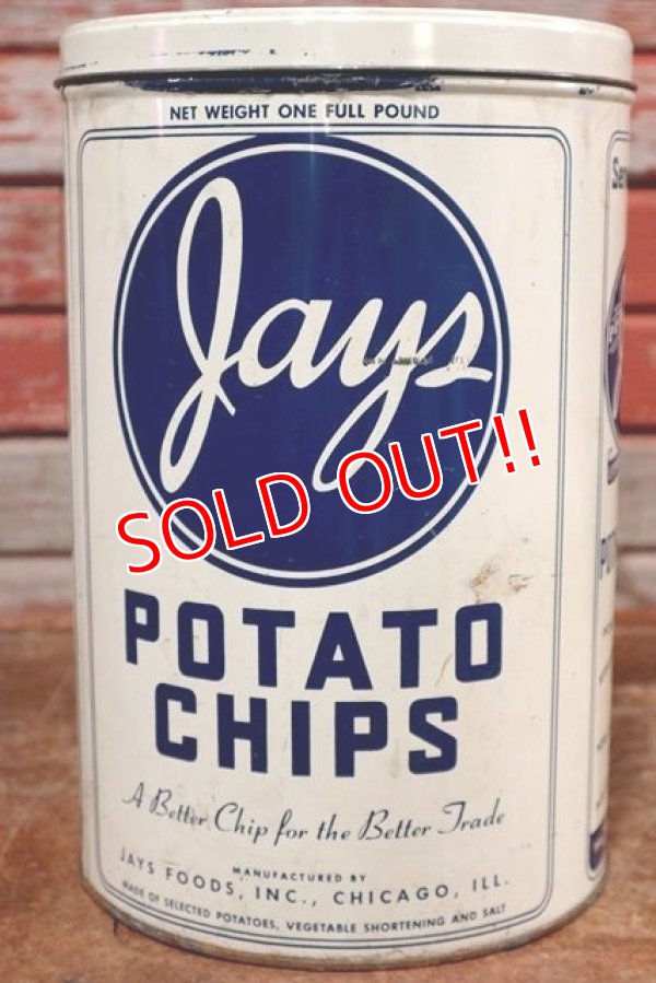 画像2: dp-191110-01 Jay's / Vintage Potato Chips Can