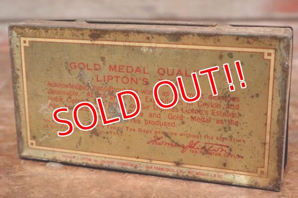 画像7: dp-191110-09 LIPTON'S / 1940's TEA BAGS Tin Can