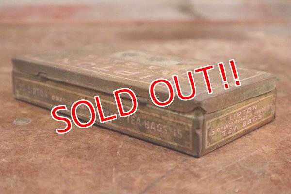 画像4: dp-191110-09 LIPTON'S / 1940's TEA BAGS Tin Can