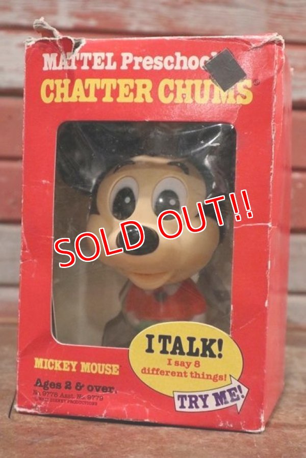 画像1: ct-191101-01 Mickey Mouse / Mattel 1970's Chatter Chums (Box)