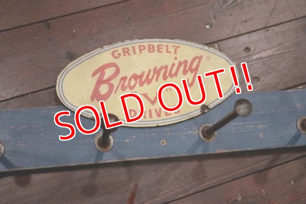 画像3: dp-191101-40 GRIPBELT Browning "V" DRIVES / Vintage Display Hook