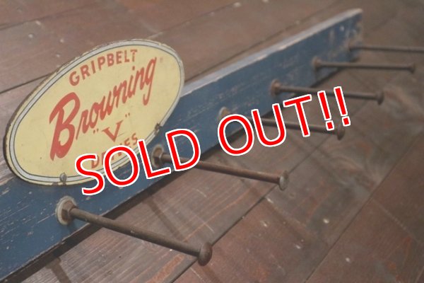 画像6: dp-191101-40 GRIPBELT Browning "V" DRIVES / Vintage Display Hook