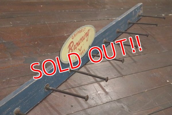 画像9: dp-191101-40 GRIPBELT Browning "V" DRIVES / Vintage Display Hook