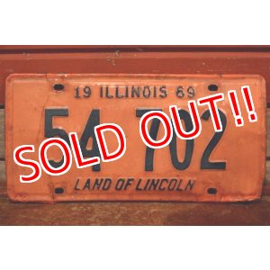 画像: dp-191101-41 1960's License Plate "ILLINOIS"