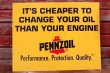 画像1: dp-191101-32 Pennzoil / 1990's Plastic Sign