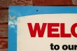 画像6: dp-191101-30 Pennzoil / 1990's W-side Plastic Sign "WELCOME"