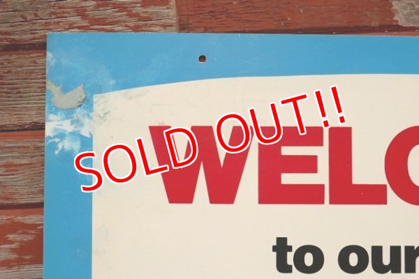 画像6: dp-191101-30 Pennzoil / 1990's W-side Plastic Sign "WELCOME"