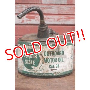 画像: dp-191101-10 QUAKER STATE / 2 1/2 Gallons Outboard Motor Oil Can
