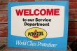 画像1: dp-191101-30 Pennzoil / 1990's W-side Plastic Sign "WELCOME"