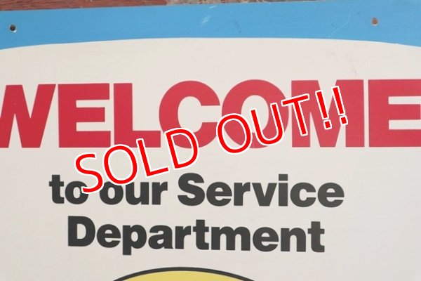 画像3: dp-191101-30 Pennzoil / 1990's W-side Plastic Sign "WELCOME"