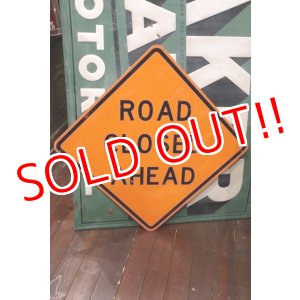 画像: dp-191101-38 Road Sign "ROAD CLOSED AHEAD "